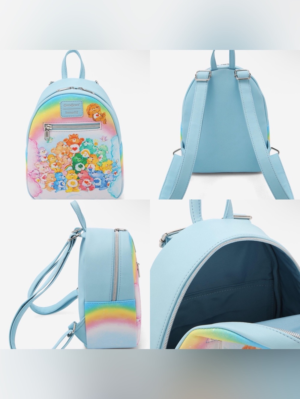 NWOT Loungefly Care Bears Vintage Rainbow
Mini Backpack